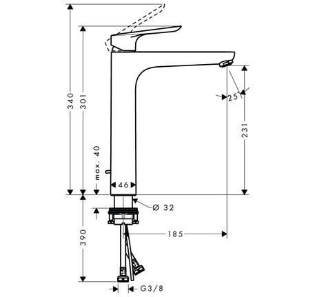 Vòi lavabo Logis E 230 589.52.429